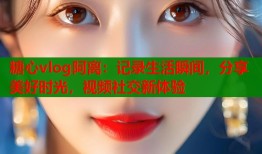 糖心vlog阿离：记录生活瞬间，分享美好时光，视频社交新体验
