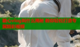 糖心vlog叫什么揭秘 教你轻松打造专属精彩视频