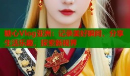 糖心Vlog亚洲：记录美好瞬间，分享生活乐趣，探索新视界