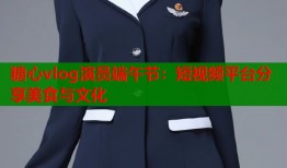 糖心vlog演员端午节：短视频平台分享美食与文化
