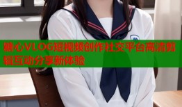 糖心VLOG短视频创作社交平台高清剪辑互动分享新体验