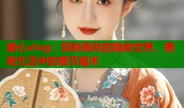 糖心vlog：探秘厕所的隐秘世界，揭秘生活中的细节魔术