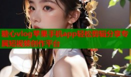 糖心vlog苹果手机app轻松剪辑分享专属短视频创作平台
