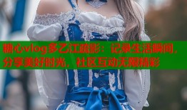 糖心vlog多乙江疏影：记录生活瞬间，分享美好时光，社区互动无限精彩