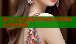 糖心vlog作品展示平台轻松分享创意生活精彩瞬间