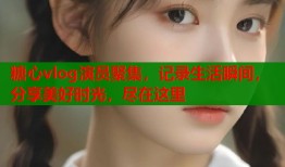 糖心vlog演员聚集，记录生活瞬间，分享美好时光，尽在这里