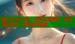 糖心vlog3.2色，记录生活瞬间，分享美好时光，轻松创作视频