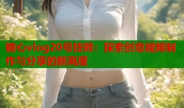 糖心vlog20号技师：探索创意视频制作与分享的新高度