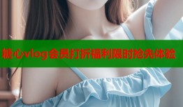 糖心vlog会员打折福利限时抢先体验
