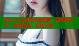 糖心Vlog视频在线观看：短视频创作、直播互动、社区分享