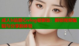 成人b站糖心vlog破解版：解锁视频编辑与分享新体验