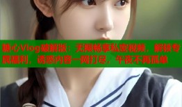 糖心Vlog破解版：无限畅享私密视频，解锁专属福利，诱惑内容一网打尽，午夜不再孤单