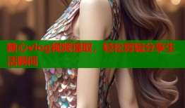 糖心vlog视频提取，轻松剪辑分享生活瞬间