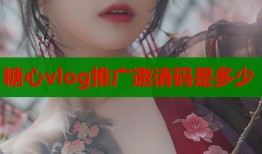 糖心vlog推广邀请码是多少