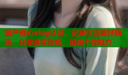 国产糖心vlog认证，记录生活美好瞬间，分享真实自我，展现个性魅力