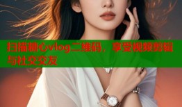 扫描糖心vlog二维码，享受视频剪辑与社交交友