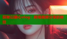 探秘以糖心vlog：跨境视频分享的秘技