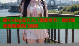 糖心vlog官方入口最新章节：随时随地观看最热门视频
