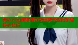糖心vlog破解溏心快速教学轻松掌握核心技巧