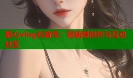 糖心vlog抖音号：短视频创作与互动社区