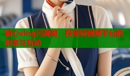糖心vlog污湖南，探索短视频平台的创意与互动