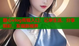 糖心vlog传媒入口：记录生活，分享精彩，发现新视界