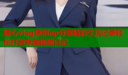 糖心vlog原创up分享精彩生活记录轻松打造专属视频日记
