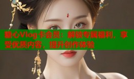 糖心Vlog卡会员：解锁专属福利，享受优质内容，提升创作体验