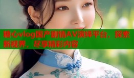 糖心vlog国产剧情AV演绎平台，探索新视界，尽享精彩内容