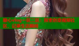 糖心vlog一区二区：探索创意视频社区，记录生活瞬间