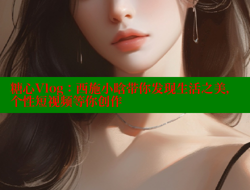 糖心Vlog：西施小晗带你发现生活之美，个性短视频等你创作