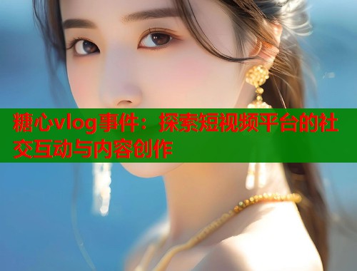 糖心vlog事件：探索短视频平台的社交互动与内容创作