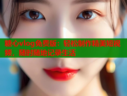 糖心vlog免费版：轻松制作精美短视频，随时随地记录生活