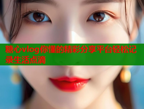 糖心vlog你懂的精彩分享平台轻松记录生活点滴