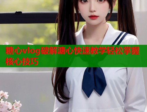糖心vlog破解溏心快速教学轻松掌握核心技巧